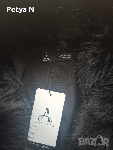 Луксозно дамско палто имитация на лисица , снимка 5 - Якета - 53208801