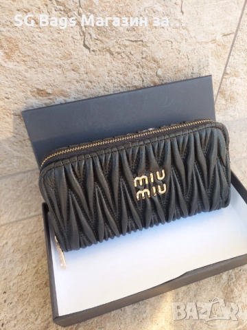 Miu miu miv miv  дамско портмоне дамски портфейл код 900, снимка 10 - Портфейли, портмонета - 35671690
