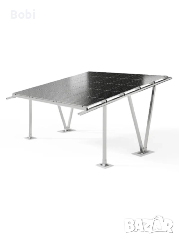 Соларен навес за 2 автомобила - Конструкция