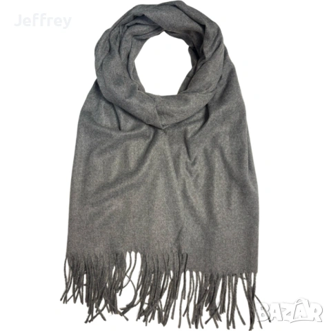 Дамски едноцветни шалове кашмир, снимка 4 - Шалове - 53043628