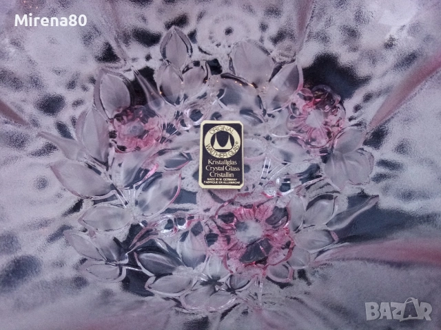 * Walther Glass * - кристална купа ! Нова !, снимка 3 - Чинии - 51446654