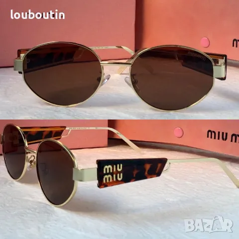 Miu 2024 дамски слънчеви очила елипса кръгли овални 4 цвята, снимка 4 - Слънчеви и диоптрични очила - 47668498