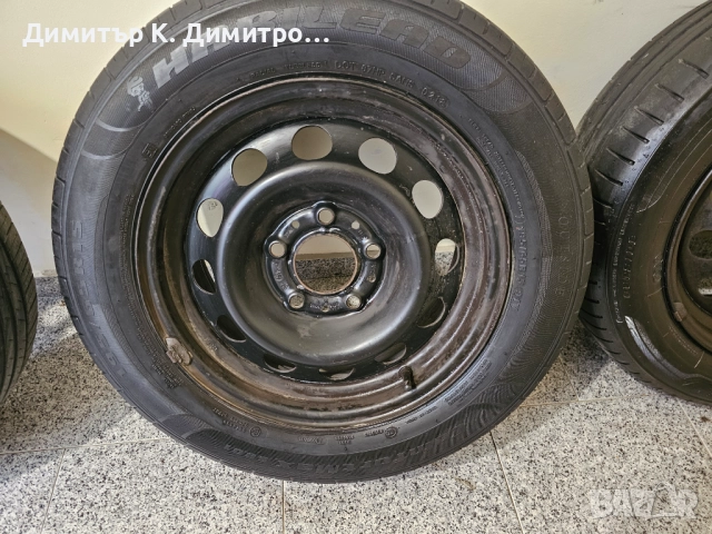 Стоманени джанти с гуми 15 цола 5х120 за BMW, снимка 2 - Гуми и джанти - 52611209