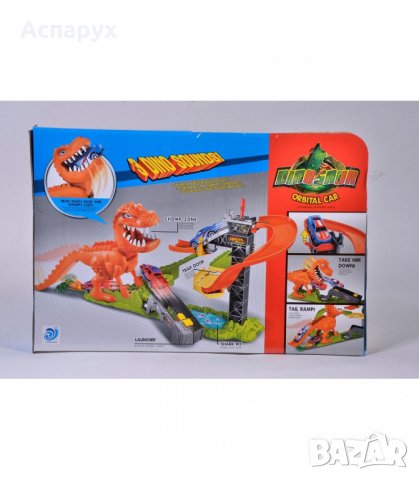 Детска играчка - автомобилна писта-динозавър с 1 количка, снимка 2 - Коли, камиони, мотори, писти - 38550318