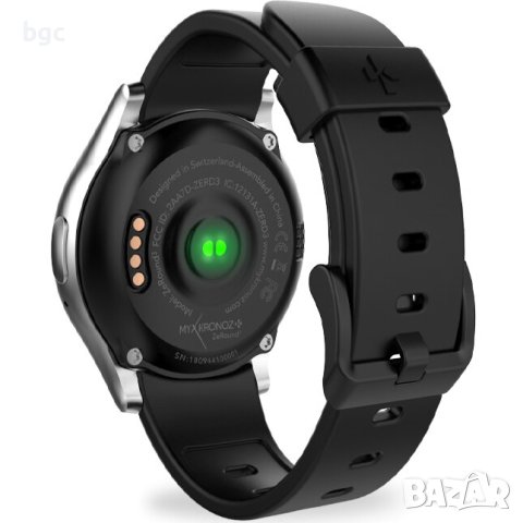 Часовник smartwatch Amoled MyKronoz ZeRound 3 Full , Водоустойчивост IP67, Optical HR, Silver/Black, снимка 2 - Смарт часовници - 43385192