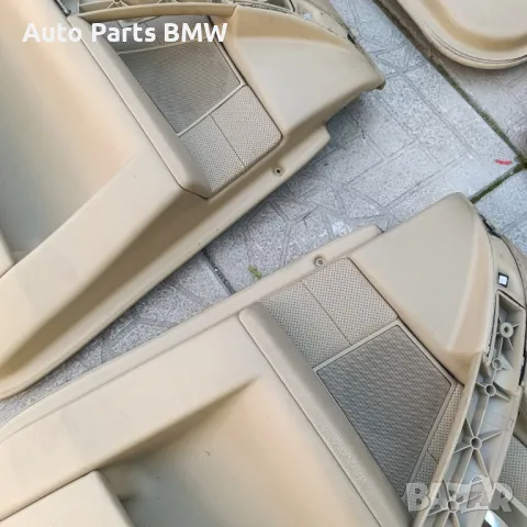 Кори врати BMW E60 E61 Бежави кожени кори с амбиентно осветление и Logic 7 отвори БМВ Е60 Е61, снимка 9 - Части - 50012864
