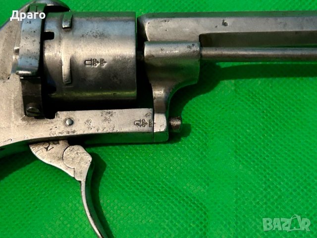Стар щифтов револвер Лефуше 7 мм, снимка 5 - Антикварни и старинни предмети - 44057695