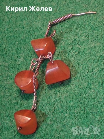 СТАРО СРЕБЪРНО КРЪСТЧЕ с КЪСЧЕТА ЕСТЕСТВЕН БАЛТИЙСКИ ЯНТАР КЕХЛИБАР РЪЧНА МАЙСТОРСКА ИЗРАБОТКА 32645, снимка 4 - Антикварни и старинни предмети - 38360647