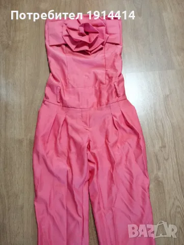 Елегантен дамски гащеризон с красиво цвете на бюста , снимка 10 - Гащеризони - 49752431