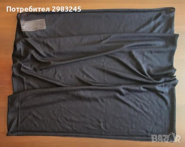 Дамски тънък черен шал-снуд, снимка 2 - Шалове - 47671332