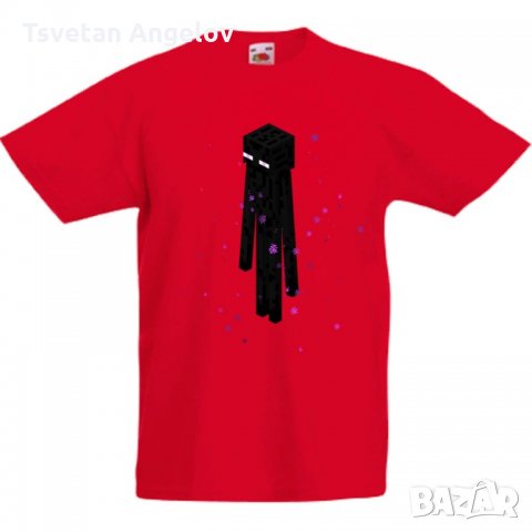 Детска тениска майнкрафт Minecraft Enderman 01