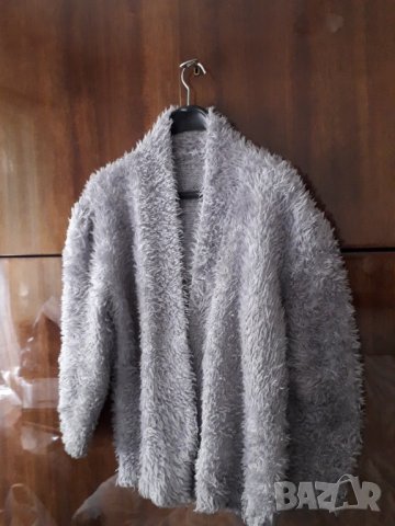 Пухкава жилетка сива, снимка 3 - Жилетки - 26830566