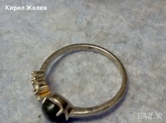 ПРЕКРАСЕН ФИН СКЪПОЦЕНЕН СРЕБЪРЕН ПРЪСТЕН СРЕБРО 925 с КРАЛСКИ СЕДЕФ и ЦИРКОНИ ЮВЕЛИРНА РАБОТА 48239, снимка 7 - Пръстени - 49757388