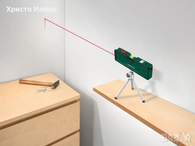 Лазерен нивелир PARKSIDE с регулируем на височина статив, снимка 4 - Измервателни инструменти - 49490887
