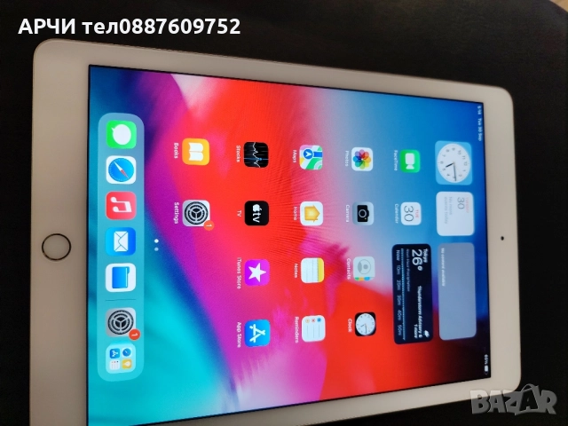 Apple iPad Air 2 A1567 (Wi-Fi + Cellular) 16gb. Като нови без драскотина SIM card slot Сим карта., снимка 8 - Таблети - 49773564