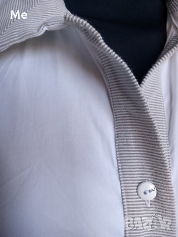 ARMANI JEANS бяла риза без ръкав размер М, снимка 2 - Ризи - 26218129