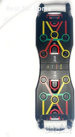 LRJA Дъска, стойка за лицеви опори за домашни тренировки с ластици за съпротивление и подложки, снимка 6 - Фитнес уреди - 50575326