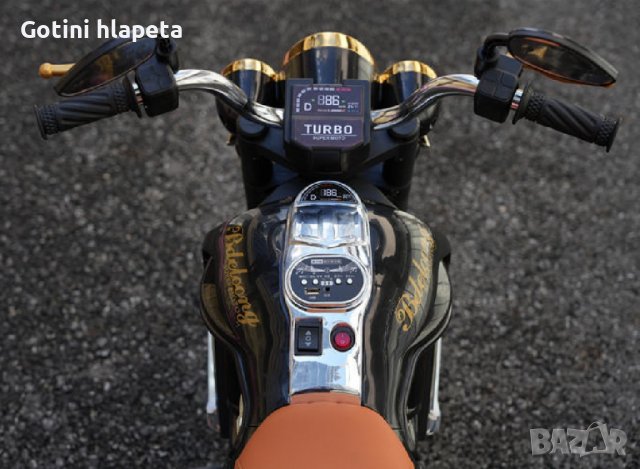 Акумулаторен MOTOR ТУРБО 12V батерия,MP3 плейър, с меки гуми с Кожена седалка, снимка 13 - Детски велосипеди, триколки и коли - 43657792