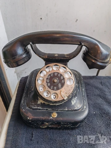 Стар телефон Simens, рогатка. 