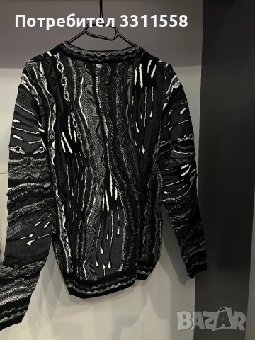 Carlo Colucci - Черен 3D Пуловер - Плетка, снимка 7 - Пуловери - 53531268