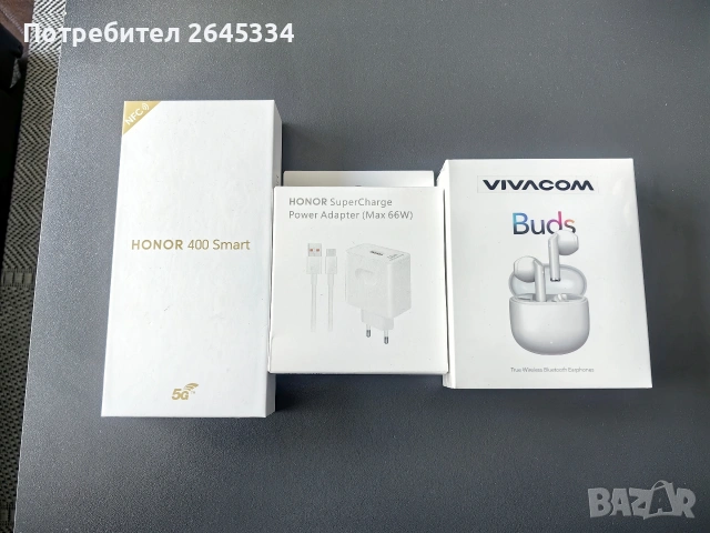 Смартфон GSM HONOR 400 SMART 5G 128gb Color:Meteor Silver, снимка 6 - Други - 53031625