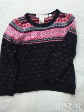 Лот от топли блузи от H&M за момиче 4-6 години, снимка 2 - Детски Блузи и туники - 43143819
