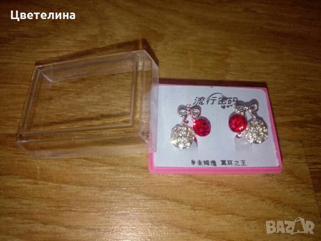 Дамски обеци + подарък огледалце за чанта, снимка 4 - Обеци - 28832923