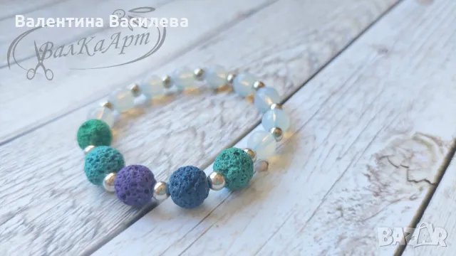 Ръчно изработени гривни с естествени материали, снимка 5 - Колиета, медальони, синджири - 50383725