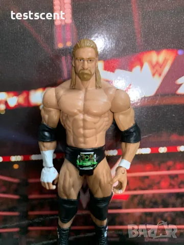 Екшън фигура WWE Triple H Трите Хикса DX Army Mattel Basic Series Wrestlemania играчка фигура figure, снимка 10 - Други - 49512978