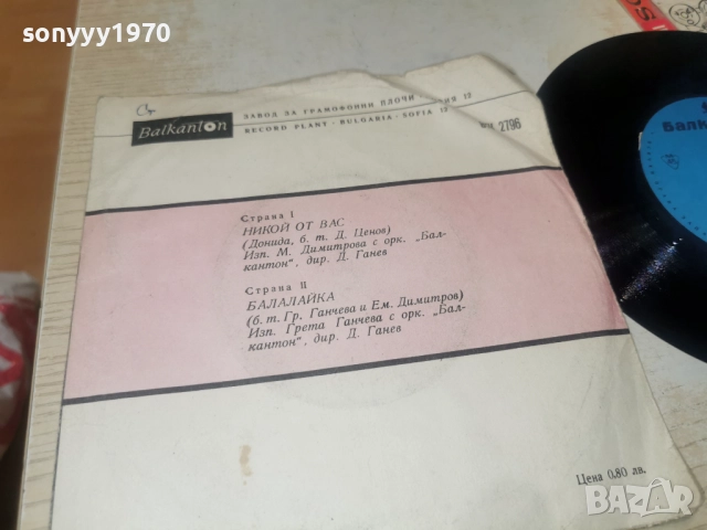 БАЛАЛАЙКА / НИКОЙ ОТ ВАС-БАЛКАНТОН 2912251852, снимка 11 - Грамофонни плочи - 52930056