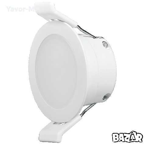 LED Луна за вграждане 4W, 2700K, 220-240V AC, Топла светлина, Ultralux - LLV427, снимка 2 - Лед осветление - 40869834