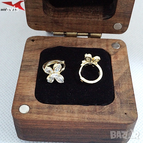 Обеци с 14К златно покритие 2141856, снимка 3 - Колиета, медальони, синджири - 53366093