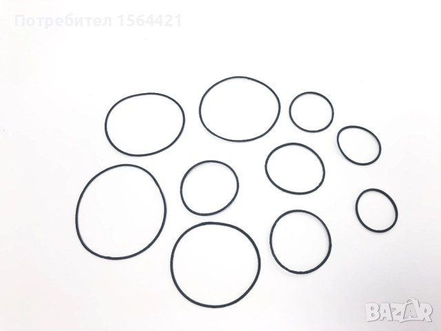 уплътнител, уплътнение за часовник, пръстени, о-пръстен, 100 бр., снимка 3 - Други инструменти - 51993731