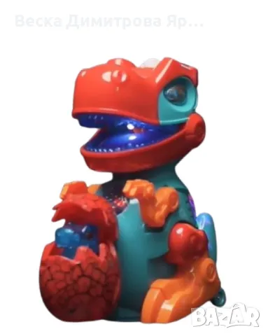 Електрическа играчка динозавър с динозавърско яйце , снимка 3 - Други - 47936210