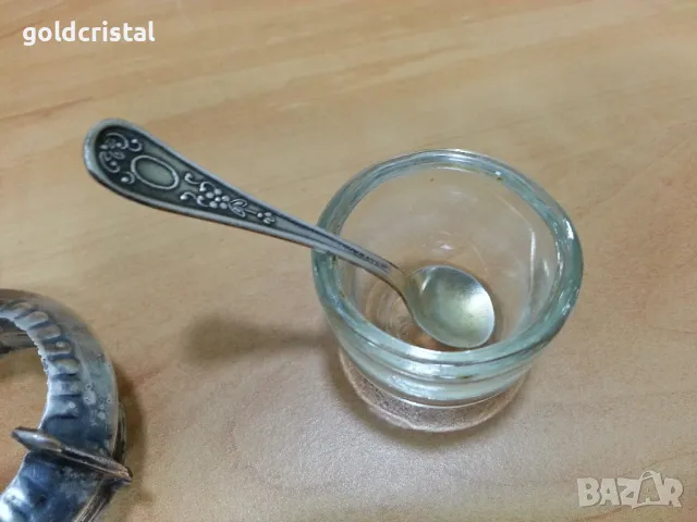 стар руски съд за хайвер солничка , снимка 6 - Антикварни и старинни предмети - 49247049