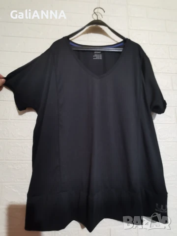 СТРАХОТНА ЧЕРНА БЛУЗКА 4XL-5XL, снимка 6 - Тениски - 51009656
