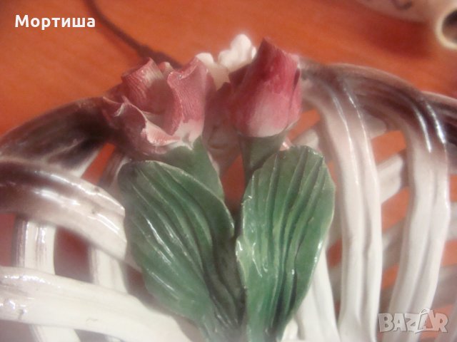 BASSANO оригинална порцеланова кошничка , снимка 4 - Декорация за дома - 27647735