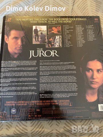 Laserdisc "The Juror" Deluxe Widescreen NTSC, снимка 2 - Други жанрове - 43865288