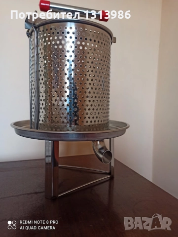 Преса за мед, плодове и др, снимка 2 - За пчели - 52597000