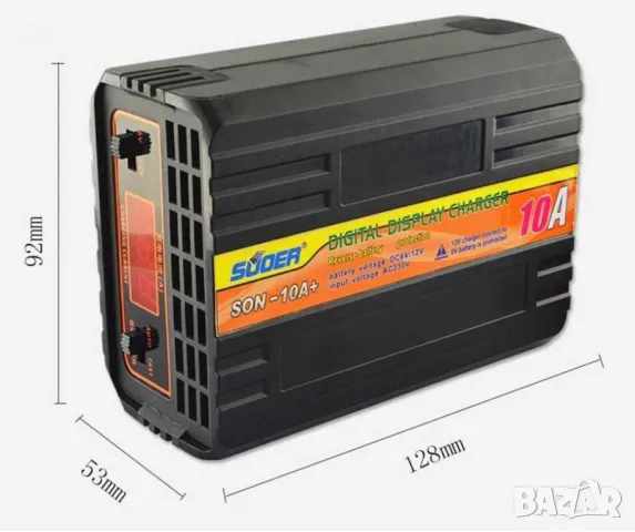 Зарядно за акумулатор 6V-12V 10Amp+, снимка 6 - Аксесоари и консумативи - 48746004