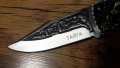 Руски сгъваем джобен нож с калъф"Тайга"/Вълк/Акула сталь 65х13, снимка 6