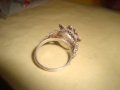 СТАРИНЕН СРЕБЪРЕН ПРЪСТЕН ФИЛИГРАН СРЕБРО 900 РЪЧНА ЮВЕЛИРНА МАЙСТОРСКА ФИНА ИЗРАБОТКА УНИКАТ 57501, снимка 9