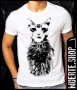 Тениска SATANIC CAT, снимка 1 - Тениски - 43153369