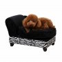 Легло мека мебел за домашни любимци Pawhut черен със зебра внос от Германия, снимка 1 - За кучета - 37265888
