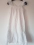 Разкошна бяла рокля с бродирани цветя Мango 9-10г., снимка 1 - Детски рокли и поли - 37105933