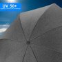 Нов Универсален черен чадър 73 см за детска количка 50+ UV защита бебе, снимка 6
