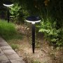 DAWALIGHT Соларни градински лампи, IP65 Водоустойчиви, 4 броя, черни, снимка 6