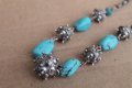 Уникално бижу-сребро с тюркоаз, снимка 2