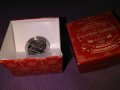 Сребърна пара с кутия нова Нац лотария 2017г лимитирана серия-7,01гр- проба 999 сребро, снимка 7