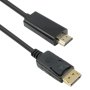 Кабел DeTech DP HDMI M/M, cooper, 1.8м, Черен